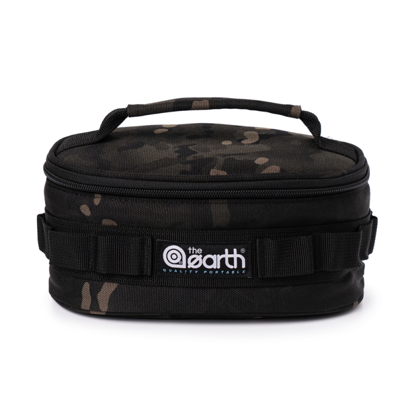 the earth CORDURA 餐具收納袋(S)-黑迷彩